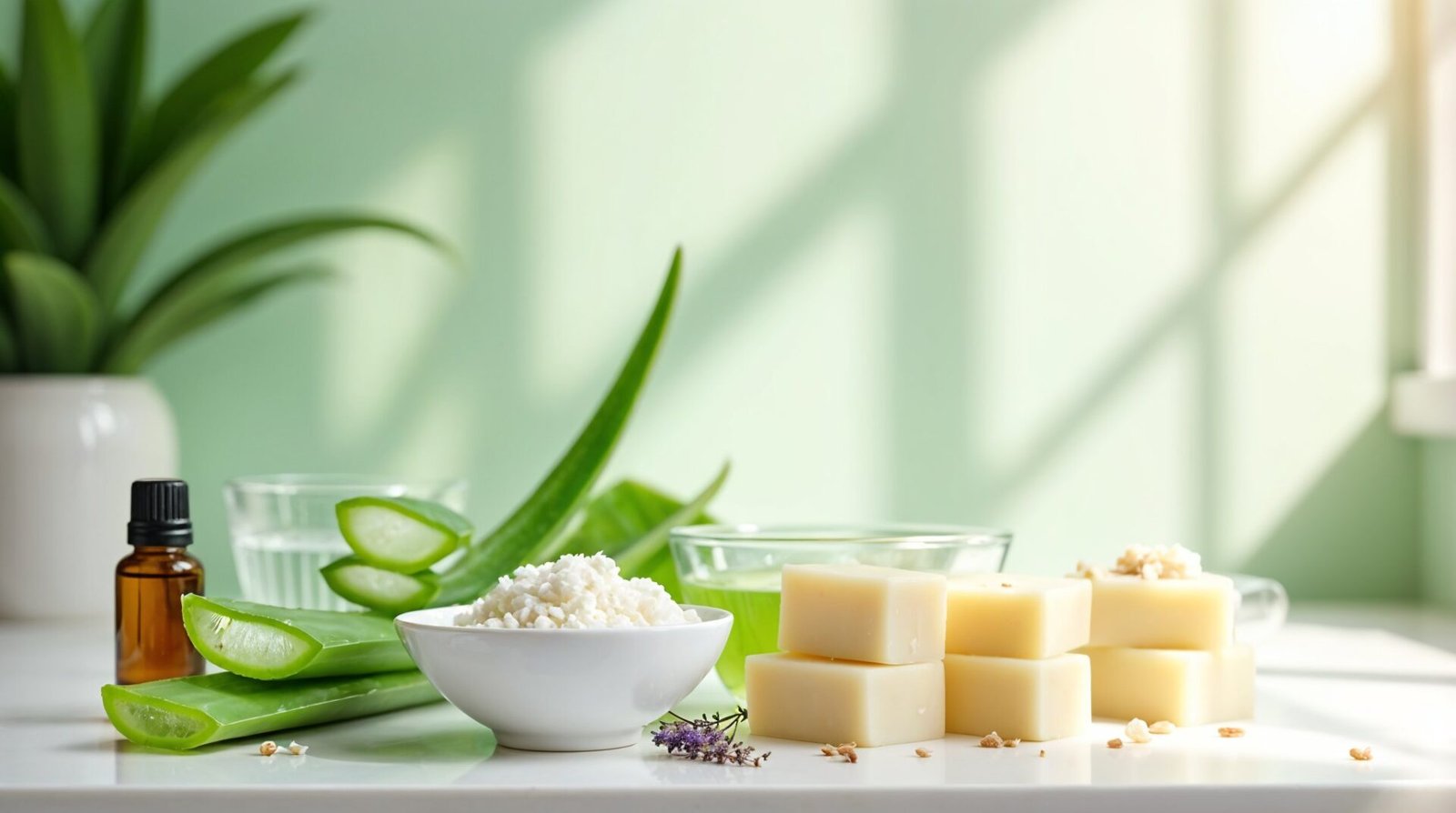 DIY Aloe Vera Soap (4-Ingredient Recipe)